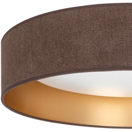 Brilagi - Plafonnier LED dimmable VELVET SMARTIX LED/24W/230V 3000–6000K Ø 45 cm marron/doré Wi-Fi Tuya Beacon + télécommande