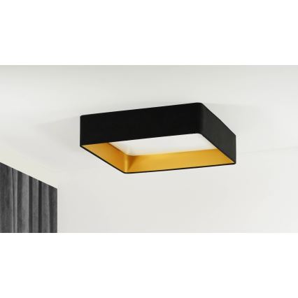 Plafonnier LED dimmable VELVET SQUARE SMART LED/36W/230V 60x60 cm 2700-6500K Wi-Fi Tuya + télécommande noir