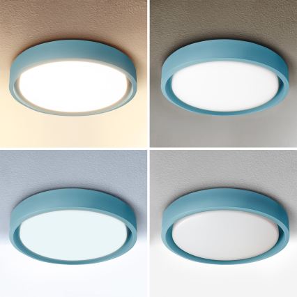 Brilagi - Plafonnier LED dimmable MATTEO LED/48W/230V 3000-6500K Ø 41 cm turquoise + télécommande