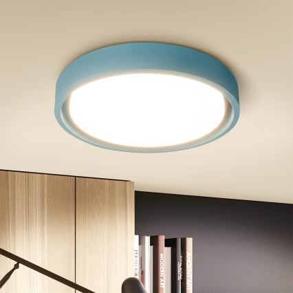 Brilagi - Plafonnier LED dimmable MATTEO LED/48W/230V 3000-6500K Ø 41 cm turquoise + télécommande