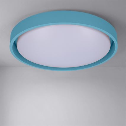 Brilagi - Plafonnier LED dimmable MATTEO LED/48W/230V 3000-6500K Ø 41 cm turquoise + télécommande