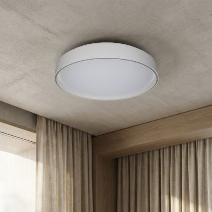 Brilagi - Plafonnier LED dimmable NANCI 60W/230V 3000–6500K Ø 49 cm blanc + télécommande