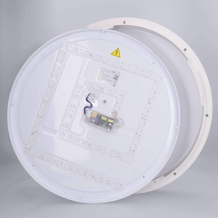 Brilagi - Plafonnier LED dimmable NANCI 60W/230V 3000–6500K Ø 49 cm blanc + télécommande