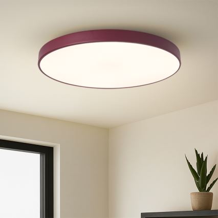 Brilagi - Luminaire LED dimmable POOL SMART LED/100W/230V Ø 80 cm Wi-Fi Tuya + télécommande bordeaux