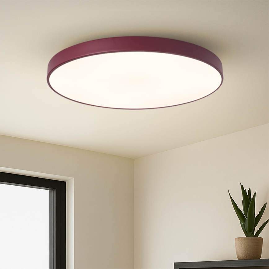 Brilagi - Luminaire LED dimmable POOL SMART LED/100W/230V Ø 80 cm Wi-Fi Tuya + télécommande bordeaux