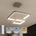 BRILAGI - LED Lustre dimmable sur câble FALCON SLIM LED/78W/230V 3000-6500K 50x50 cm beige + télécommande