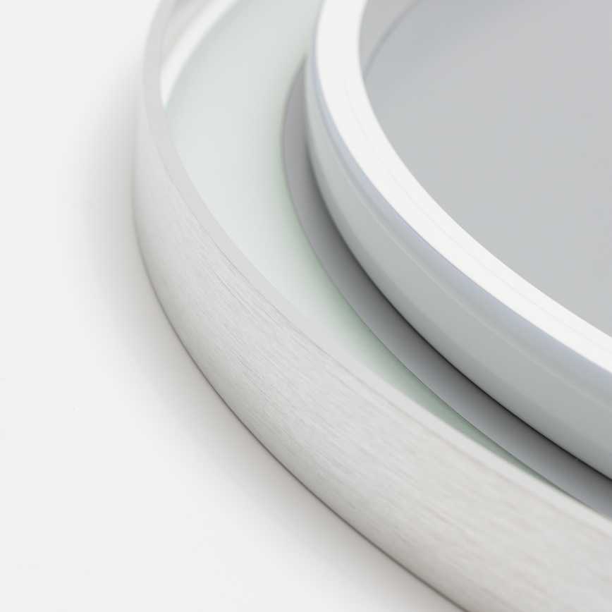 Brilagi - Miroir chauffant de salle de bains LED dimmable avec rétroéclairage ALU PRO LED/18W/230V Ø 60 cm 3000/4000/6500K IP44 chrome mat CRI 90