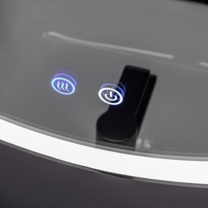 Brilagi - Miroir chauffant pour salle de bains à LED à intensité variable, rétroéclairé ALU PRO LED/18W/230V Ø 60 cm 3000/4000/6500K IP44 chrome brillant CRI 90