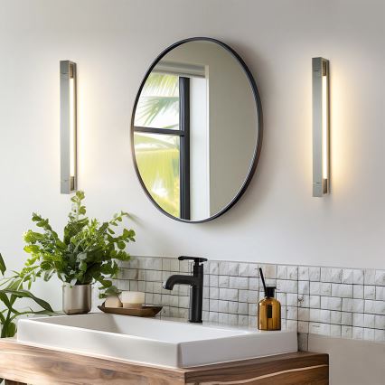 Brilagi - Éclairage LED pour miroir de salle de bains AQUA LINE LED/18W/230V 60 cm IP44 chrome brillant IRC 90