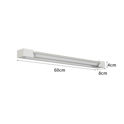Brilagi - Éclairage LED pour miroir de salle de bains AQUA LINE LED/18W/230V 60 cm IP44 chrome mat
