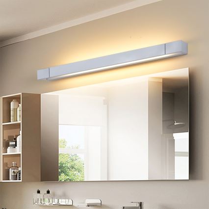 Brilagi - Éclairage LED pour miroir de salle de bains AQUA LINE LED/18W/230V 60 cm IP44 chrome mat IRC 90