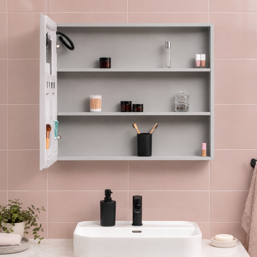 BRILAGI - LED Mobile da bagno con specchio e illuminazione integrata NOTO SINGLE 78x65 cm