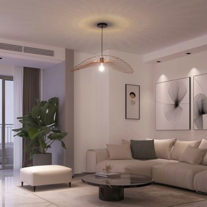 Brilagi - LED-Pendelleuchte an Drahtseil CERIA WIRE 1xE27/40W/230V 60x80 cm Bronze