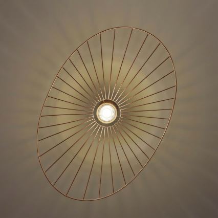Brilagi - LED-Pendelleuchte an Drahtseil CERIA WIRE 1xE27/40W/230V 60x80 cm Bronze