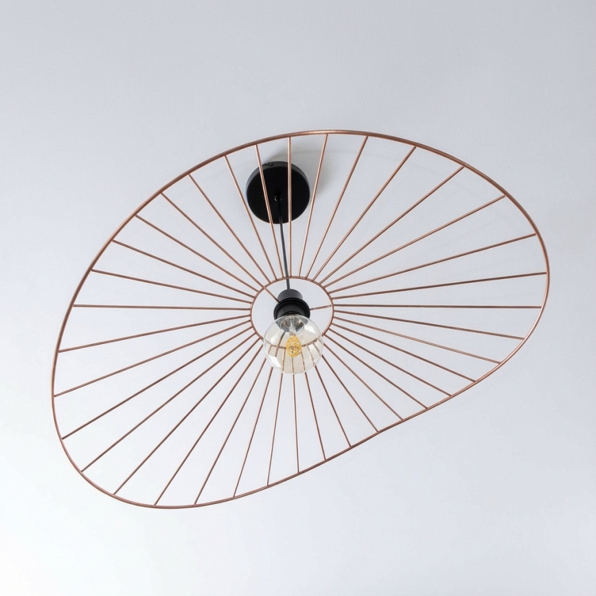 Brilagi - LED-Pendelleuchte an Drahtseil CERIA WIRE 1xE27/40W/230V 60x80 cm Bronze