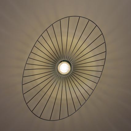 Brilagi - LED-Pendelleuchte an Drahtseil CERIA WIRE 1xE27/40W/230V 60x80 cm schwarz