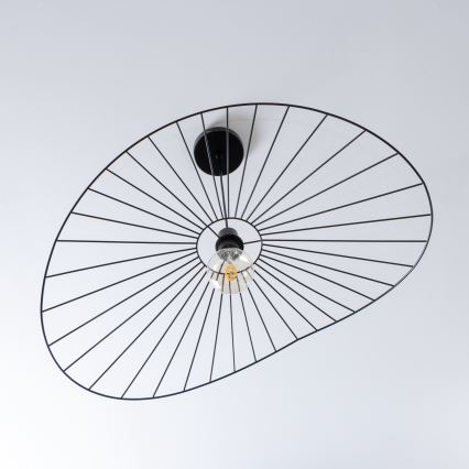 Brilagi - LED-Pendelleuchte an Drahtseil CERIA WIRE 1xE27/40W/230V 60x80 cm schwarz