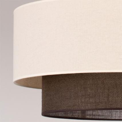 Brilagi - LED-Pendelleuchte an Kabel Boho-Style 3xE27/15W/230V Ø 60 cm creme/braun