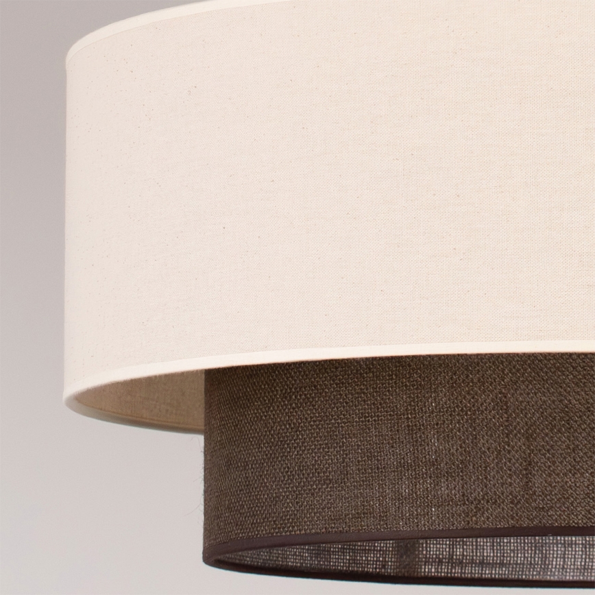 Brilagi - LED-Pendelleuchte an Kabel Boho-Style 3xE27/15W/230V Ø 60 cm creme/braun