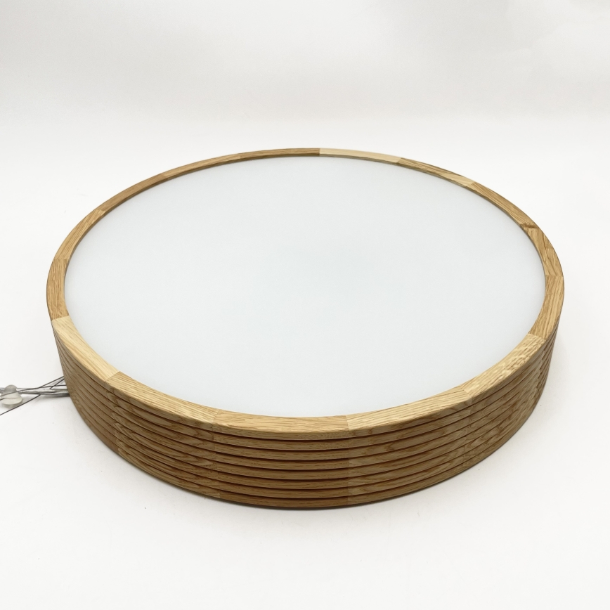 Brilagi - LED-Pendelleuchte an Kabel CARVALHO MODERN 3xE27/60W/230V Eiche Ø 47,5 cm