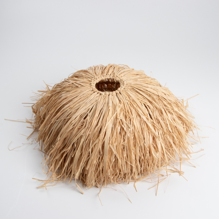 Brilagi - LED-Pendelleuchte an Kabel CERIA BOHO 1xE27/40W/230V Ø 40 cm Raffia