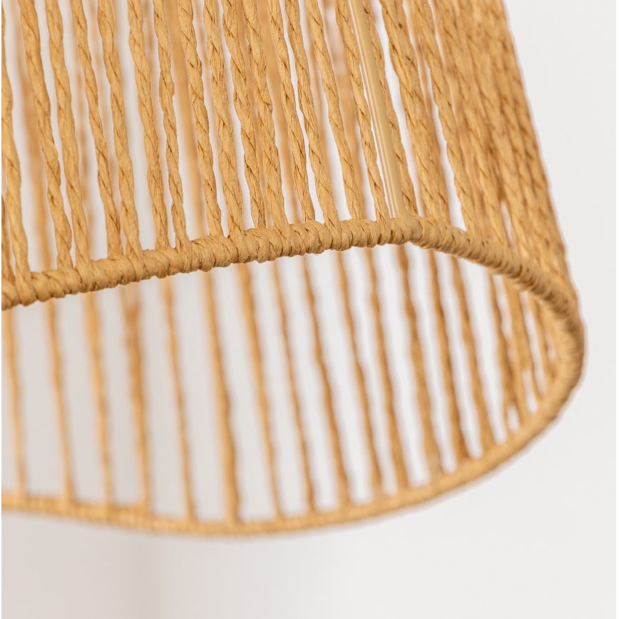 Brilagi - LED-Pendelleuchte an Kabel CERIA BOHO 1xE27/40W/230V Ø 50 cm braun