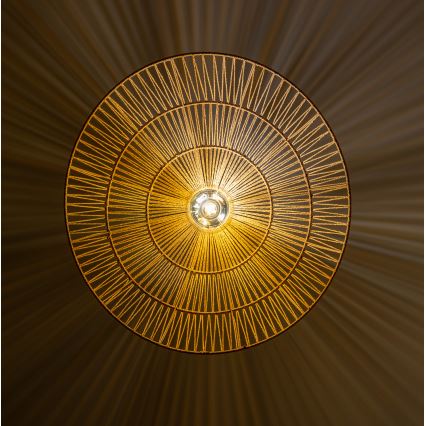 Brilagi - LED-Pendelleuchte an Kabel CERIA BOHO 1xE27/40W/230V Ø 70 cm, braun