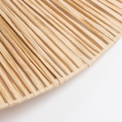 Brilagi - LED-Pendelleuchte an Kabel CERIA BOHO 1xE27/40W/230V Ø 80 cm Raffia