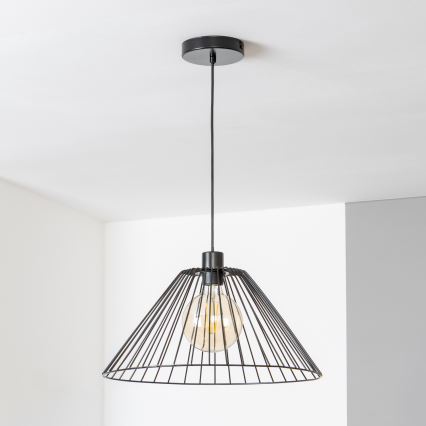 Brilagi - LED-Pendelleuchte an Kabel CERIA WIRE 1xE27/40W/230V Ø 45 cm schwarz