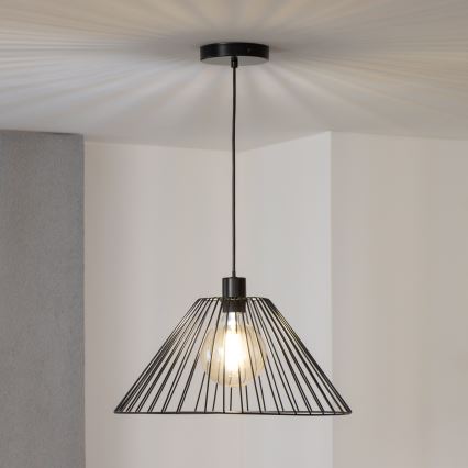 Brilagi - LED-Pendelleuchte an Kabel CERIA WIRE 1xE27/40W/230V Ø 45 cm schwarz