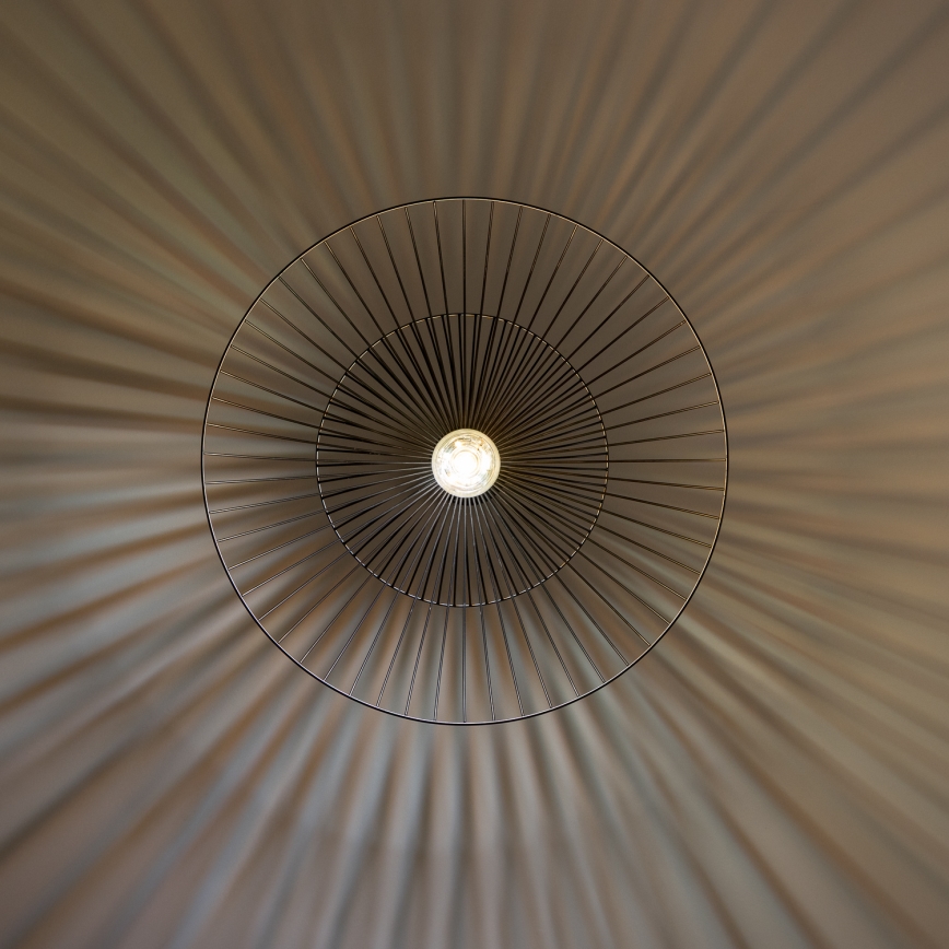 Brilagi - LED-Pendelleuchte an Kabel CERIA WIRE 1xE27/40W/230V Ø 60 cm schwarz