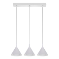 BRILAGI - LED Pendelleuchte an Kabel CONE TRIPLE 3xGX53/15W/230V weiß