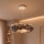 Brilagi - LED-Pendelleuchte an Kabel FEATHER 3xE27/40W/230V + 3xLED/3W Ø 50 cm grau
