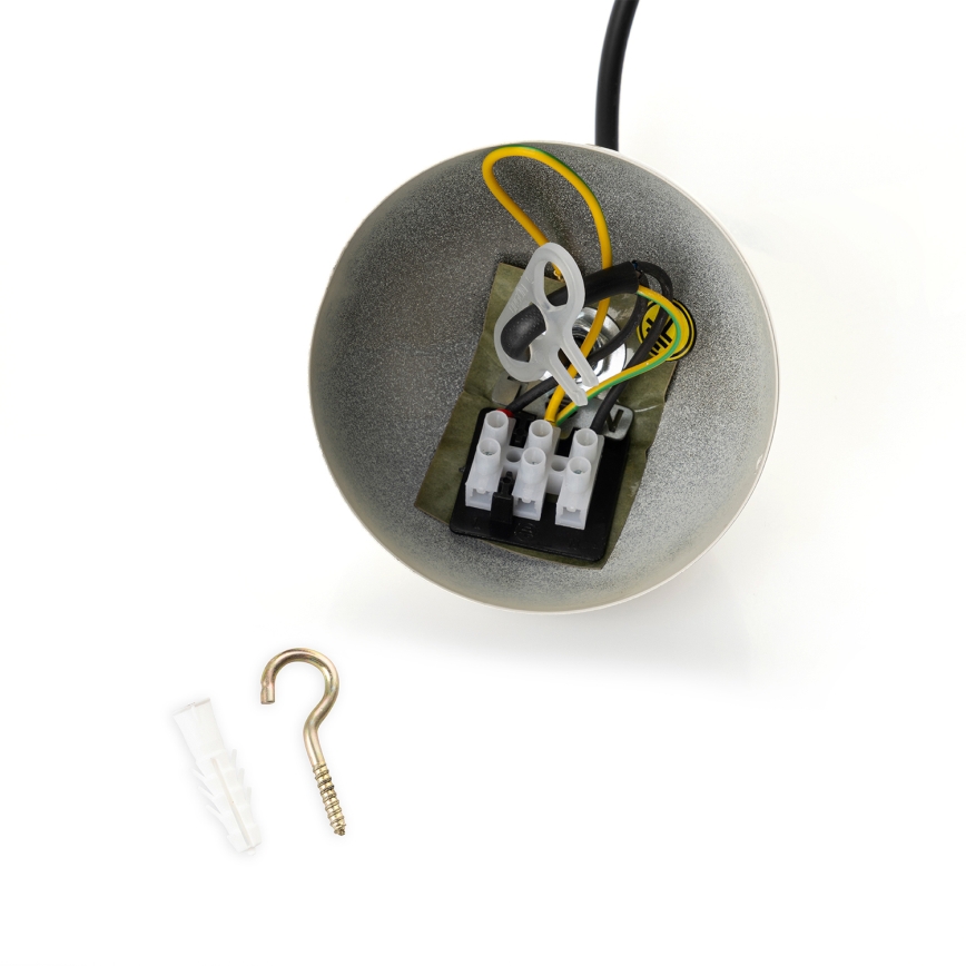 Brilagi - LED-Pendelleuchte an Kabel METALO 1xE27/40W/230V Ø 40 cm beige/kupferfarben
