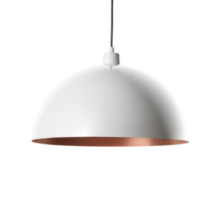 Brilagi - LED-Pendelleuchte an Kabel METALO 1xE27/40W/230V Ø 60 cm weiß/kupfer