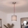 Brilagi - LED-Pendelleuchte an Kabel NUBILA 1xE27/60W/230V Ø 14 cm rot/hellgrau