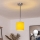 Brilagi - LED-Pendelleuchte an Kabel NUBILA 1xE27/60W/230V Ø 14 cm schwarz/gelb