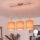 Brilagi - LED-Pendelleuchte an Kabel NUBILA 3xE27/60W/230V orange