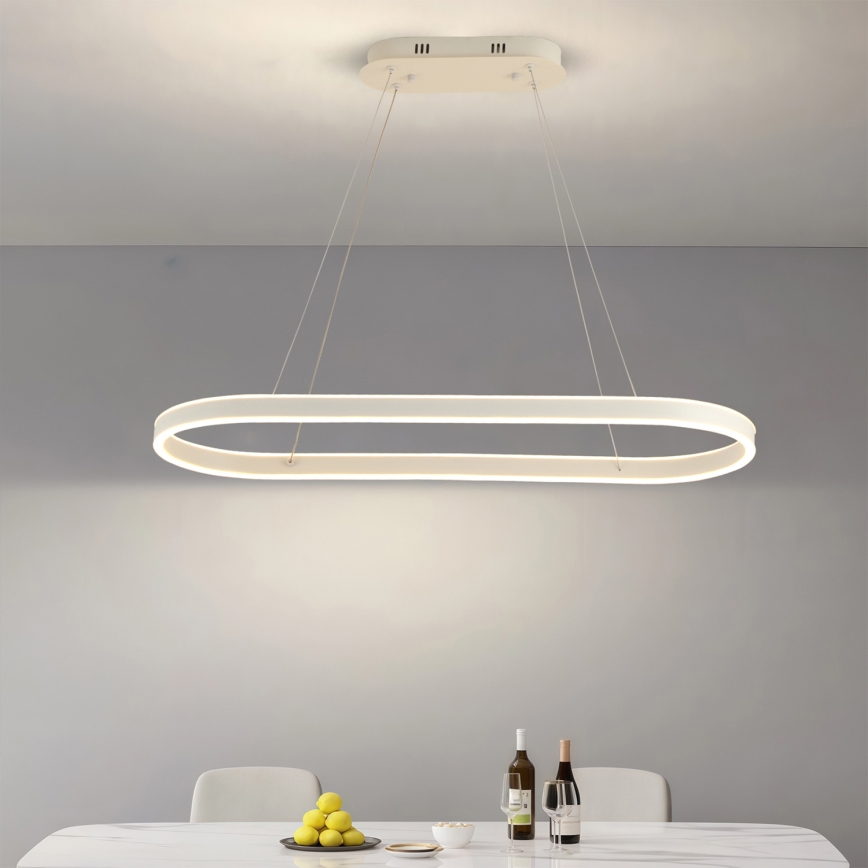 Brilagi - LED-Pendelleuchte an Kabel PONDIE LED/45W/230V 80x30 cm weiß