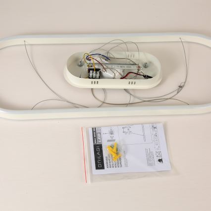 Brilagi - LED-Pendelleuchte an Kabel PONDIE LED/45W/230V 80x30 cm weiß