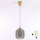 Brilagi - LED-Pendelleuchte an Kabel RETRO GLASS 1xE27/60W/230V Ø 14 cm beige/rauchgrau