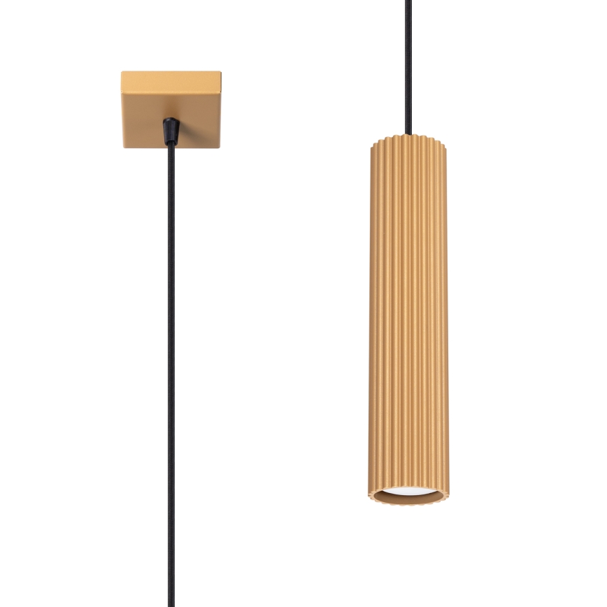 Brilagi - LED-Pendelleuchte an Stahlseil CRESTO 1xGU10/10W/230V, gold
