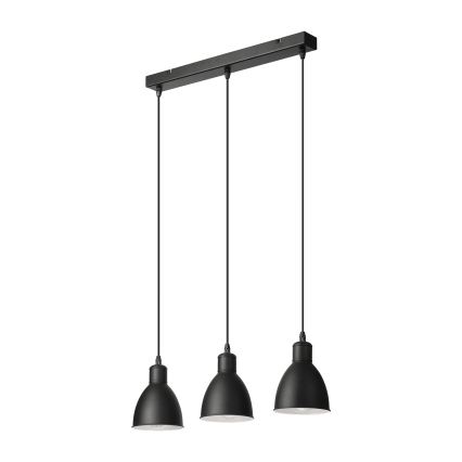 Brilagi - LED-Pendelleuchte an Stahlseil RIDDY 3xE27/60W/230V schwarz