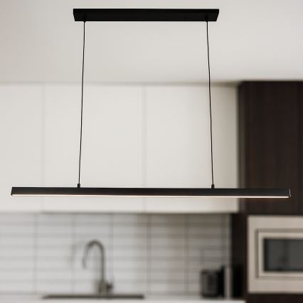 Brilagi - LED-Pendelleuchte AXIS mit Seilaufhängung, LED/30W/230V, 120 cm, schwarz