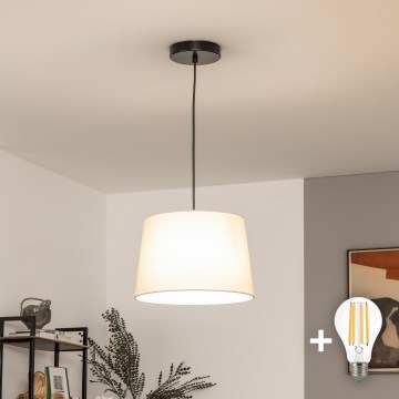 Brilagi - LED-Pendelleuchte CERIA an Kabel, 1xE27/40W/230V, Ø 30 cm, beige