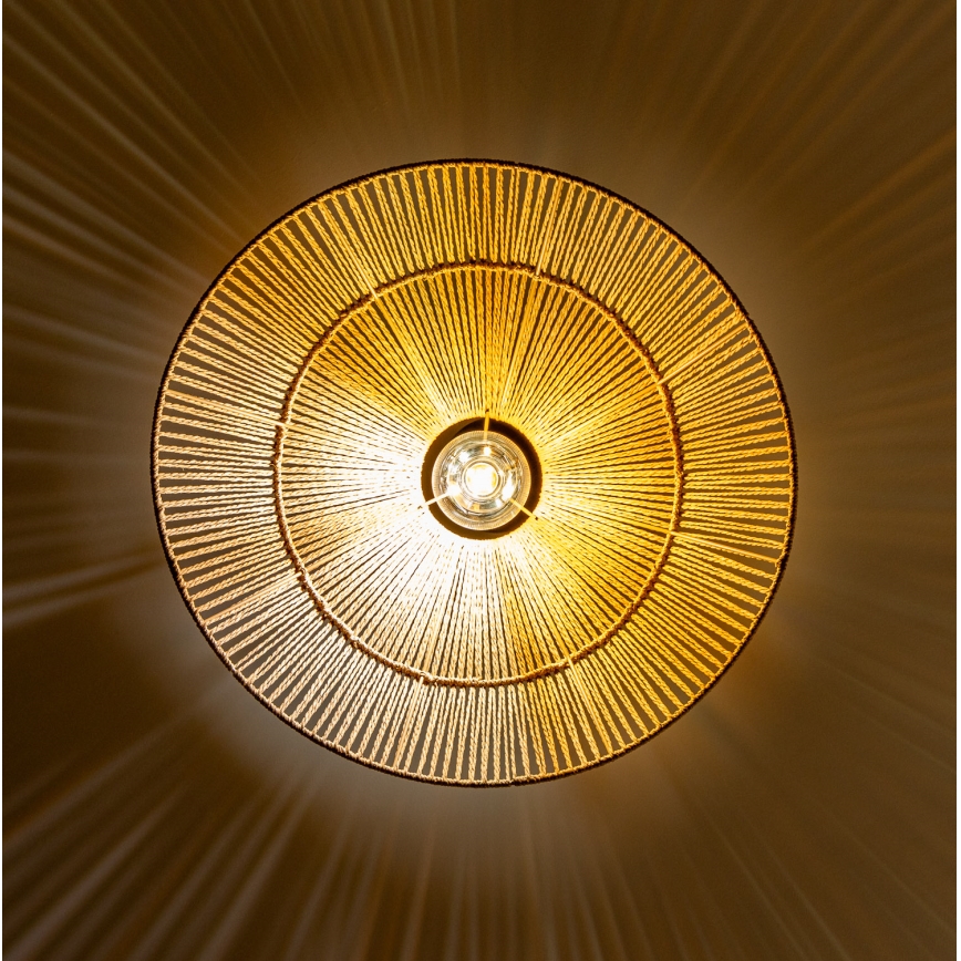 Brilagi - LED-Pendelleuchte CERIA BOHO am Kabel 1xE27/40W/230V Ø 50 cm braun