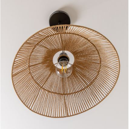 Brilagi - LED-Pendelleuchte CERIA BOHO am Kabel 1xE27/40W/230V Ø 50 cm braun