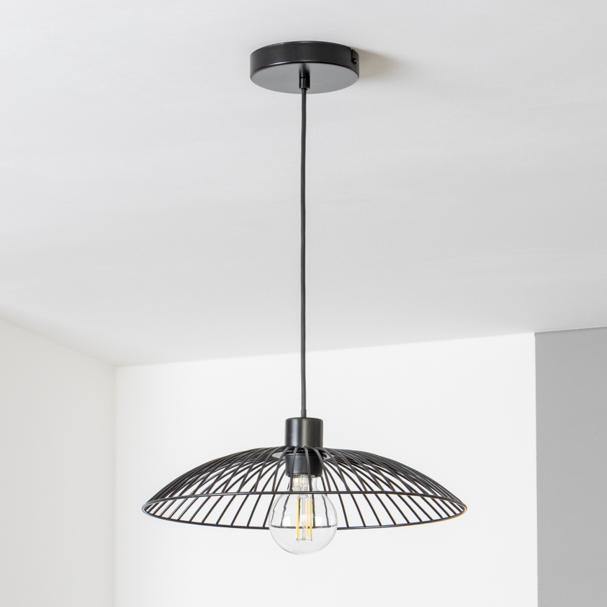 Brilagi - LED-Pendelleuchte CERIA WIRE 1xE27/40W/230V Ø 38 cm, schwarz