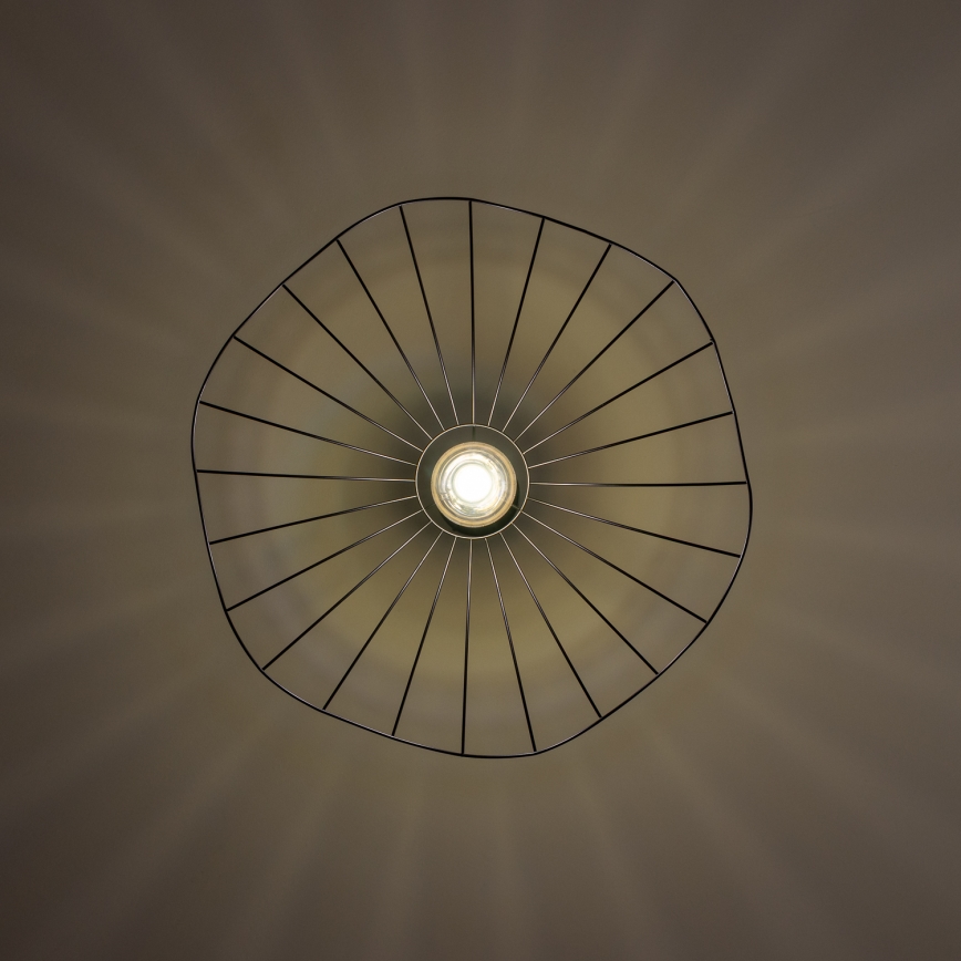 Brilagi - LED-Pendelleuchte CERIA WIRE 1xE27/40W/230V Ø 60 cm schwarz