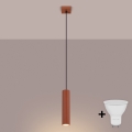 Brilagi - LED-Pendelleuchte CRESTO 1x GU10 / 10 W / 230 V, rot